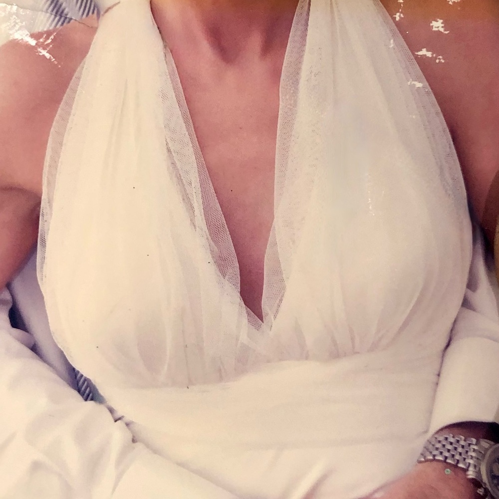 Vera Wang Off White Wedding Dress and French Veil-POSH MARK AUTHENTICATED